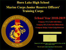 Tablet Screenshot of hornlakemcjrotc.org